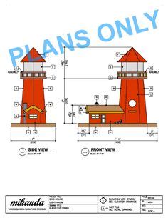 Place the lighthouse and clouds in position. how to build a model lighthouse - Google Search | Lighthouse woodworking plans, Lighthouse ...