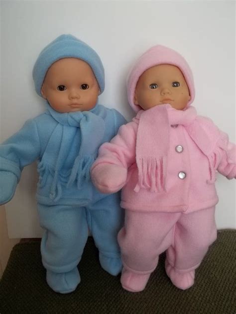 Fleece Snowsuits Fit Bitty Baby And Bitty Twins By Sewqt On Etsy 45