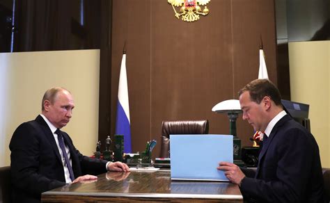 Working Meeting With Prime Minister Dmitry Medvedev President Of Russia