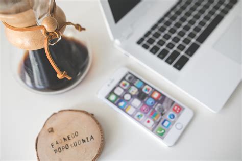 free images laptop iphone desk hand apple table coffee technology workspace office