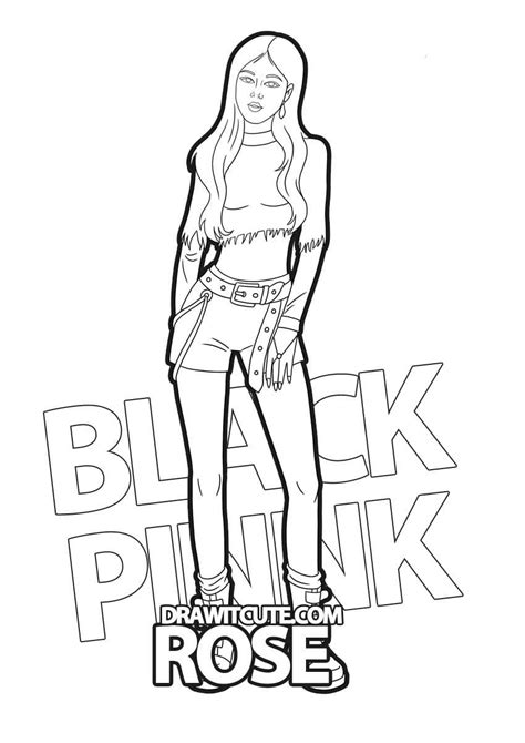 Coloriage Blackpink Coloriages gratuits à imprimer