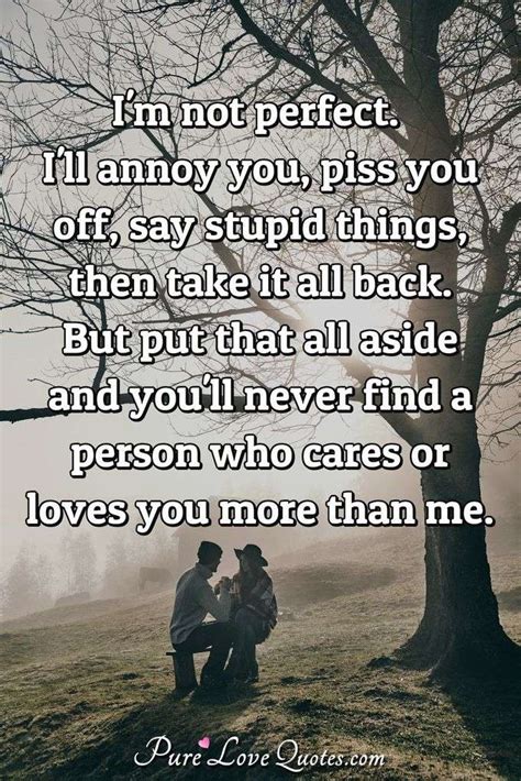 I M Not Perfect I Ll Annoy You Piss You Off Say Stupid Things Then