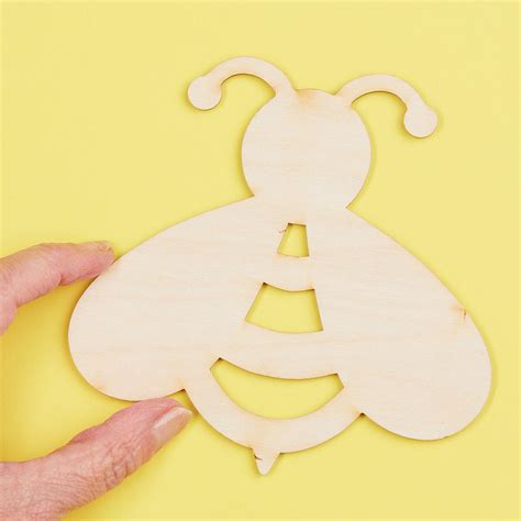Unfinished Wood Bee Cutout All Wood Cutouts Wood Crafts Hobby