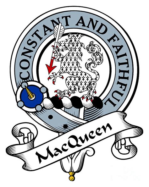 Macqueen Clan Badge Drawing By Heraldry