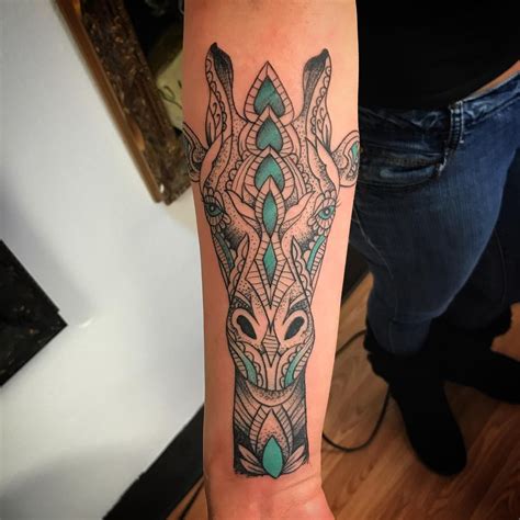 You can make as a tattoo a whole giraffe or only a head of it and place it on the fingers. 120+ Best Giraffe Tattoo Designs & Meanings-Wild Life on ...