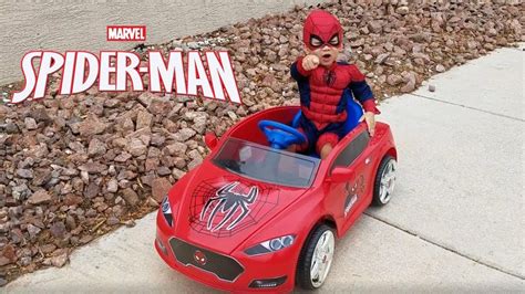 Unboxing And Assembling Spiderman 6v Electric Battery Powered Ride On Car Toy Youtube