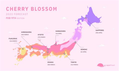 Japans Cherry Blossom Forecast For 2023 Plan Your Trip Japan Travel