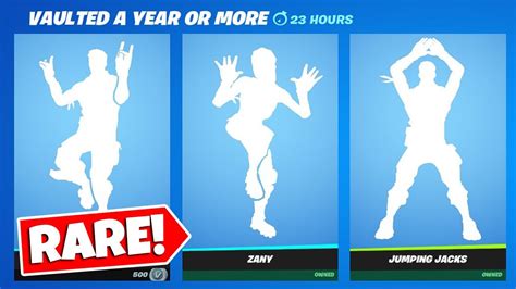 Fortnite Brought Back These Vaulted Items Rare Emotes Youtube