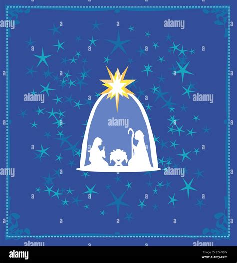 El Nacimiento De Jesús En Belén Abstracto Artístico Card Imagen