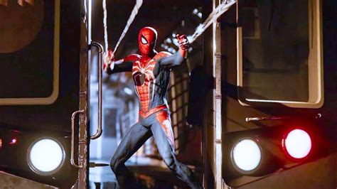 Spider Man Ps4 Deteniendo El Tren Referencia A Spiderman 2 Youtube