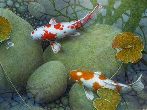 New Recent Work Archives Koi Fish Paintings By Terry Gilecki