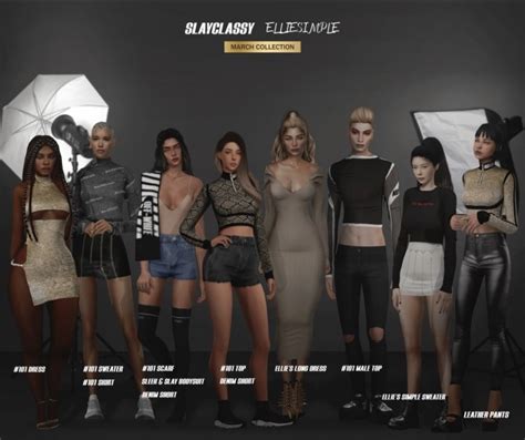 Slayclassy X Elliesimple Collection At Slay Classy Sims 4 Updates