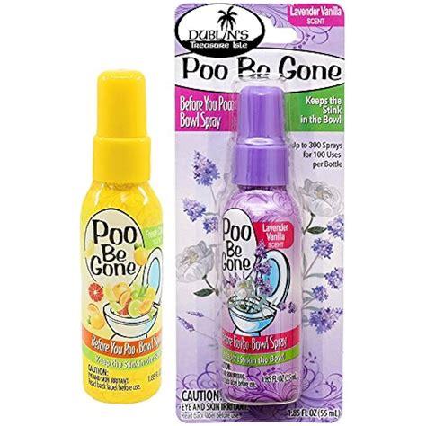 Poo Be Gone Toilet Spray 185oz Before You Bathroom Deodorizer 2 Pack