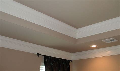 For very tall walls and high ceilings, it is best to use wide strips with. Tray Ceiling Crown Molding | Bedroom | Pinterest