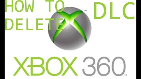 How To Delete Dlc For Xbox 360 Youtube