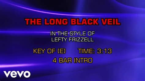 December 17, 1964 nashville, tennessee source: Lefty Frizzell - The Long Black Veil (Karaoke) Chords ...