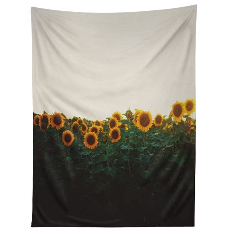 Hot topic believes your bedroom is your domain! Chelsea Victoria Sunflower Fields Tapestry | DENY Designs ...