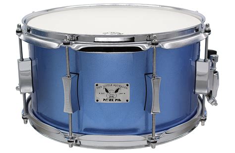 7″x13″ Little Squealer Maple Birch Porcaro Blue Metallic Pork Pie