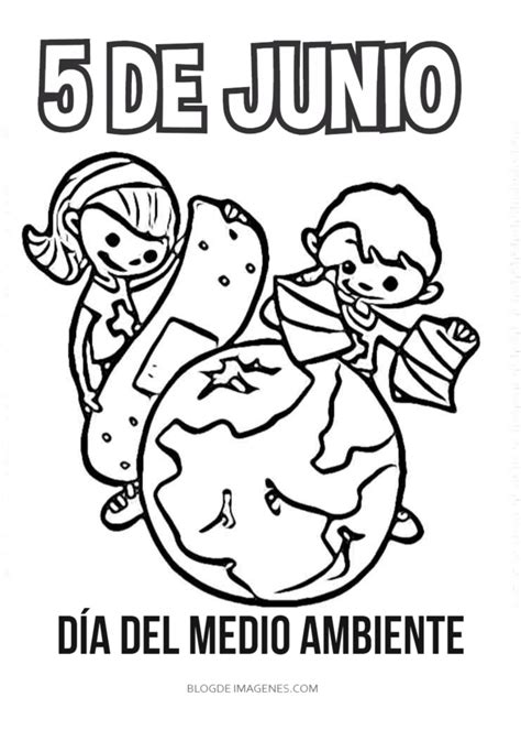 Puedes pegar el dibujo sobre una cartulina doblada por el medio para convertirlo en una tarjeta. Dibujos día del medio ambiente para colorear - Blog de ...