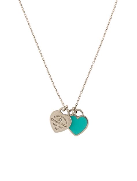 Tiffany And Co Tiffany Blue® Double Heart Tag Pendant Necklace