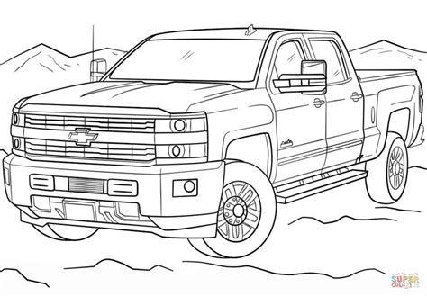 country coloring pages truck coloring pages cars coloring pages chevrolet silverado