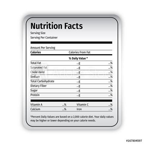 This is a very popular label if you need to show the nutritions fact in a powerpoint presentation then you can use a free nutrition facts generator tool like the one that we will introduce. Nutrition Facts Vector at Vectorified.com | Collection of ...
