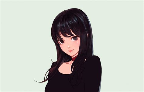 Anime Girl Hair Black Wallpapers Wallpaper Cave The Best Porn Website