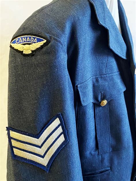Rcaf Flight Engineer Uniform Jacket Sergeant Airman 1952 Size 9