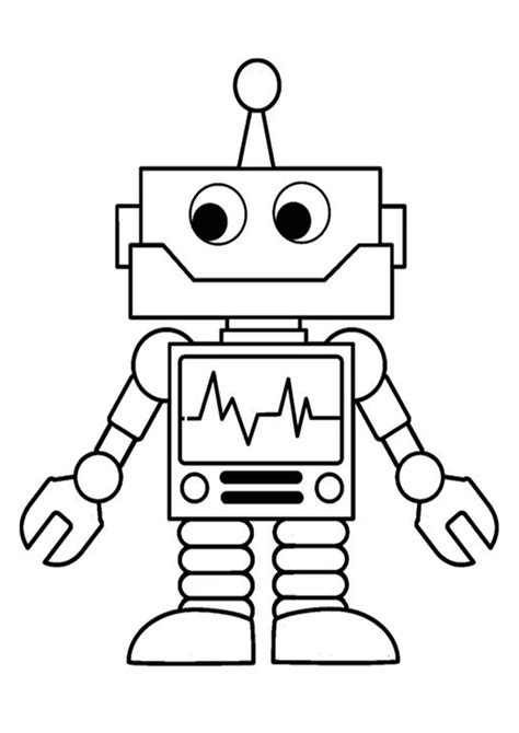 Free And Easy To Print Robot Coloring Pages Tulamama