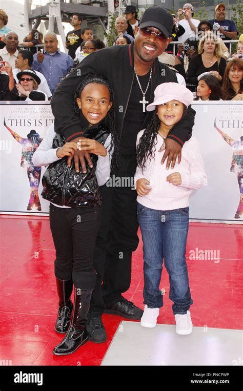 Martin Lawrence And Kids Arriving At The Los Angeles Premiere Of Michael