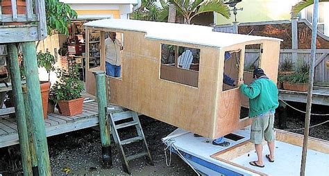 Most of my subscribers know me as the retired guy that makes stuff and. Home Made DIY Houseboat | House boat, Shanty boat, Wooden boat plans