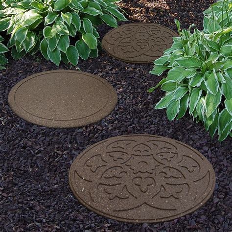 Recycled Reversible Stepping Stone Scroll Stepping Stones Garden