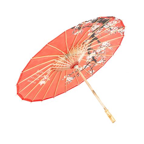 Rainproof Handmade Chinese Oiled Paper Umbrella Parasol 33 Plum Blossom