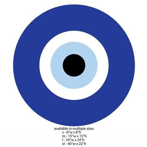 blue evil eye wall sticker decal  wonderful walls