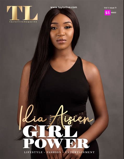 Idia Aisien Is Picture Perfect On The Cover Of Taylor Live Magazines