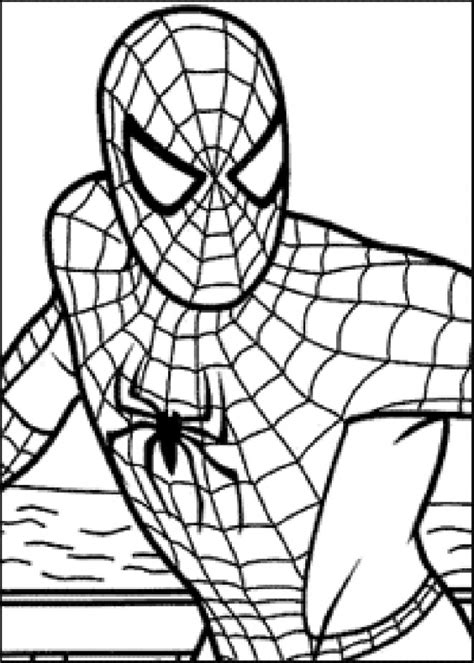 Allez, à vos crayons et commencez à colorier dès maintenant! Coloriage Spiderman en vecteur dessin gratuit à imprimer