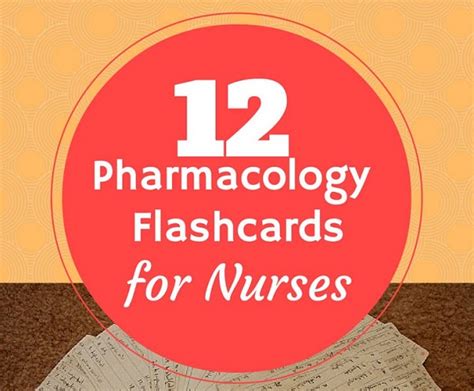 Here are pharmacology flashcards to help you understand how medications work, their effects, and more. 12 Pharmacology Flashcards for Nurses - NurseBuff