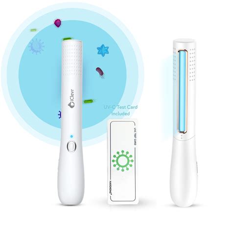 iclevr uv c light sanitizer wand powerful 253nm uv sterilizer rechargeable handheld