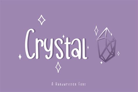 Crystal Font By Wanida Toffy · Creative Fabrica