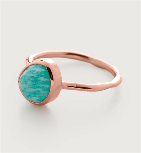 Siren Stacking Ring In 18ct Rose Gold Vermeil On Sterling Silver And
