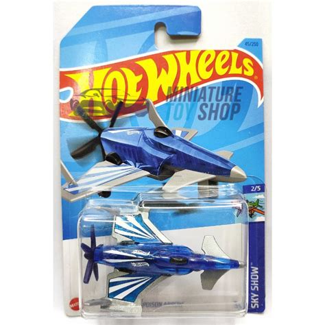 Hot Wheels 2023 Mainline Poison Arrow Blue Miniature Toy Shop