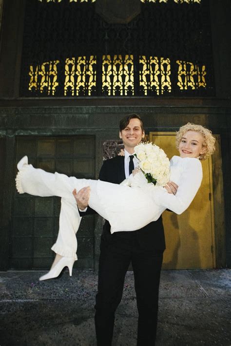 Mark Foster And Julia Garner On Their Wedding Day Brides Who Wore