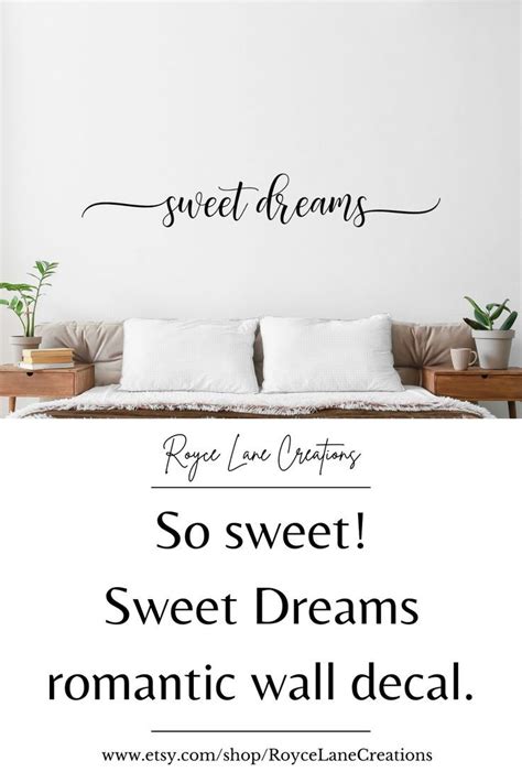 Sweet Dreams Decal Bedroom Wall Decor Sweet Dreams Nursery Etsy Wall Decals For Bedroom