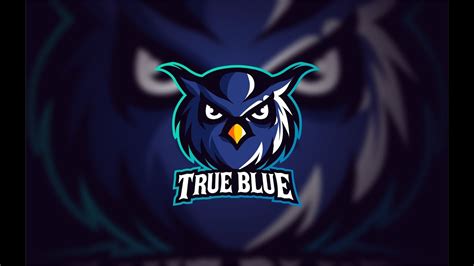 Corel Draw Tutorial Make Gaming Logo True Blue By Takevektor Youtube