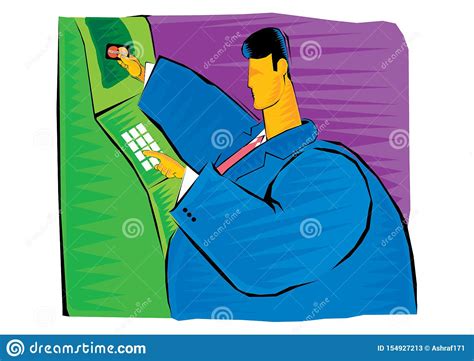 Essentially, you're borrowing against your credit card to put cash in your pocket. Abstract Clipart Of A Businessman Withdraw A Money By Credit Card Stock Vector - Illustration of ...