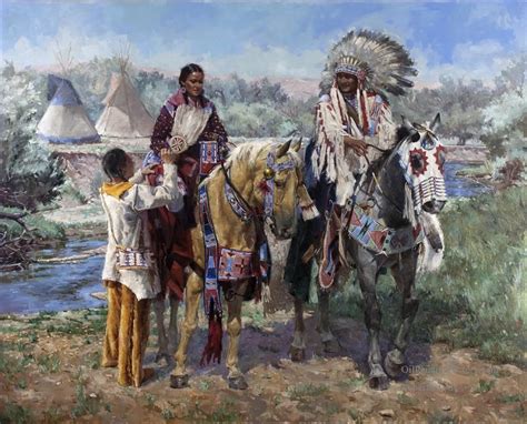 Native American Oil Paintings Picoil Painting Styles On Canvas
