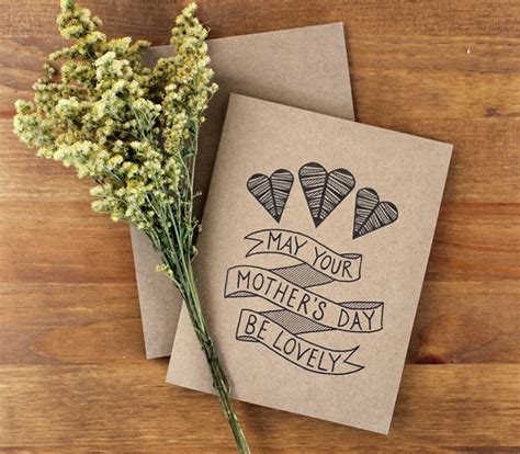 Mothers Day Card May Your Mother S Day Be Lovely Hand Etsy
