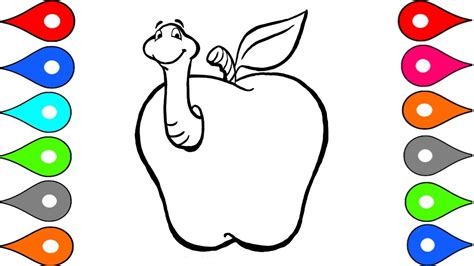 Apple fruit hand drawn outline doodle icon. How to Draw Apple Coloring Pages Fruits | Learn Drawing ...