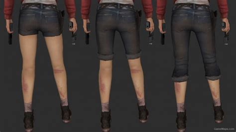 Zoey Wearing Shorts Left 4 Dead 2 Gamemaps