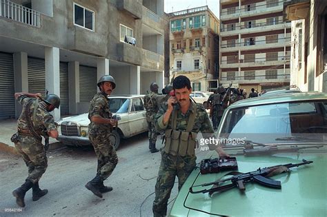 Syrian Troops 1990 Lebanese Civil War Civil War War